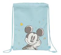 Mickey Mouse Baby Rucksack, flach, für Kinder, ideal für Kinder verschiedener Altersgruppen, bequem und vielseitig, Qualität und Widerstandsfähigkeit, 26 x 34 cm, Hellblau, hellblau, Estándar, Casual