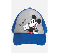 Disney Mickey Mouse Kappe für Jungen - Kinder Cap Basecap Baseballkappe Sonnenschutz verstellbar Blau/Grau