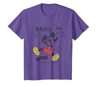 Mickey Mouse Enjoy The Now T-Shirt, Kinder, Heidekrautlila, 92