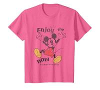 Mickey Mouse Enjoy The Now T-Shirt, Kinder, Rosa Meliert, 128