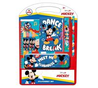 MICKEY MOUSE GOOD DAY Schreibset, Geschenketui, Metalletui, Federmappe, Kindermäppchen, ideal für Kinder, bequem und vielseitig, Qualität und Widerstandsfähigkeit, 27 x 3 x 37,5 cm, blau, M, Casual