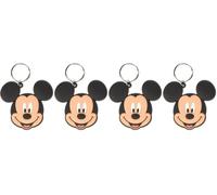 Disney RK38322C Micky Maus Schlüsselanhänger aus Gummi, Mehrfarbig, 4.5 x 6 cm
