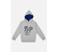 United Labels Disney Mickey Mouse Pullover mit Kapuze für Jungen, Grau, 134-140, Hoodie, Sweatshirt, Kapuzenpullover für Kinder