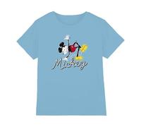 Mickey Mouse Jungen Funky Dance Unisex Kids T-Shirt, Light Blue, 9-10 Jahre EU