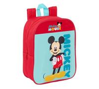 Mickey Mouse Kinderrucksack, Kinderrucksack, Schulrucksack, anpassbar an Kinderwagen, ideal für Kindergärten, bequem und vielseitig, Qualität und Widerstandsfähigkeit, 22 x 10 x 27 cm