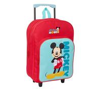 Mickey Mouse - Kinderrucksack mit kompaktem Trolley, ideal für Kinder unterschiedlichen Alters, bequem und vielseitig, Qualität und Haltbarkeit, 33 x 43 x 15 cm