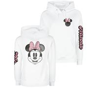 Mickey Mouse Micky Maus Minnie Beauty Frauen Kapuzenpullover weiß XL