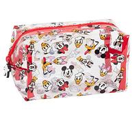 Mickey Mouse Minnie Mouse and Friends transparente Kosmetiktasche für Mädchen und Damen, transparente Make-up-Tasche, Schulbleistift, multi, Einheitsgröße, Kosmetiktasche