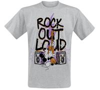 Mickey Mouse Rock Out Loud T-Shirt grau meliert in XXL