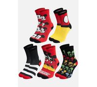 United Labels 5 Paar Disney Mickey Mouse Socken für Herren, bunt, 40-45, Herrensocken, Männer Strümpfe