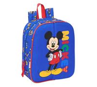 Mickey Mouse Today Kindergartenrucksack, anpassbar an den Wagen, einfache Reinigung, ideal für Kinder verschiedener Altersgruppen, bequem und vielseitig, Qualität und Widerstandsfähigkeit, 22 x 10 x