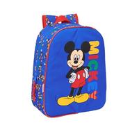 Mickey Mouse Today Kinderrucksack, anpassbar an den Wagen, einfache Reinigung, ideal für Kinder verschiedener Altersgruppen, bequem und vielseitig, Qualität und Widerstandsfähigkeit, 26 x 11 x 34 cm