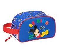 Mickey Mouse Today Kulturbeutel für Kinder, mittelgroß, mit Griff, Kinder-Kulturbeutel, anpassbar an den Wagen, einfache Reinigung, bequem und vielseitig, Qualität und Widerstandsfähigkeit, 26 x 12 x