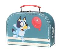 Micki Bluey-Kinderkoffer aus Pappe - Langlebiger und strapazierfähiger Kinderkoffer, 20 cm, leichtes und farbenfrohes Design, perfekt für Vorschule und Reisen, mit beliebten Bluey-Figuren, 65000200