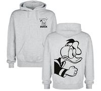 Micky Maus Angry Donald Kapuzenpullover grau in M