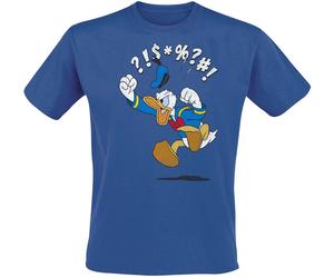 Micky Maus Angry Donald T-Shirt blau in L