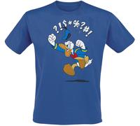 Micky Maus Angry Donald T-Shirt blau in S