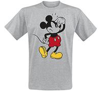 Micky Maus Anoyed Männer T-Shirt grau meliert M