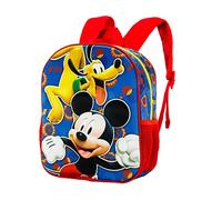 Micky Maus Happy Friends-Kleiner 3D Rucksack, Blau, 26 x 31 cm, Kapazität 8,5 L