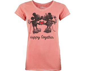 Micky Maus Happy Together T-Shirt koralle in S