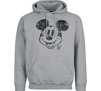 Micky Maus Mickey Face Distress Sweatshirt hellgrau in M