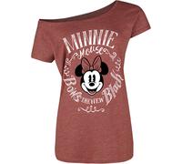 Micky Maus Minni Maus - Bows T-Shirt rot meliert in M