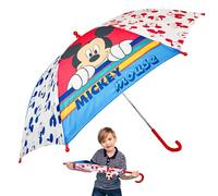 Kid Licensing Unisex, Jugend PARAGUAS 46CM Auto Mickey Regenschirm, Mehrfarbig (Mehrfarbig), Einheitsgröße