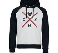 Micky Maus Rock Out Loud Kapuzenpullover grau schwarz in M