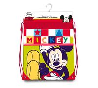 Micky Maus Turnbeutel [40x33cm], Turnbeutel aus strapazierfähigem Polyester. Auch verwendbar als stylischer Rucksack für z.B. den Strandausflug, Kids Licensing KL82959