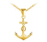 MicLee Damen 925 Sterling Silber Halskette Einfach Anker Unendlichkeit Zeichen Anhänger Infinity Kette mit Geschenkbeutel Super Geschenk für Paar Pärchen Mutter Tochter