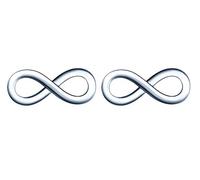 MicLee Modisch Unendlichkeit Zeichen Infinity Ohrstecker 925 Sterling Silber Damen Ohrringe Ohrschmuck mit Geschenkbeutel,Super Weihnachten Geschenk