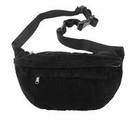 Micmores Bauchtasche Damen Mode Crossbody Bag Damen groß Gürteltasche mit Verstellbarer Schultergurt, Brusttasche Tasche Umhängetasche für Reisen, Klettern, Wandern (Tiefschwarz)