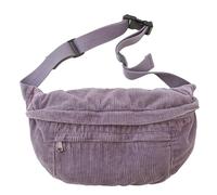 Micmores Bauchtasche Damen Mode Crossbody Bag Damen groß Gürteltasche mit Verstellbarer Schultergurt, Brusttasche Tasche Umhängetasche für Reisen, Klettern, Wandern (Lila)