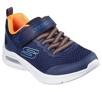 Skechers Boy's MICROSPEC MAX, Marineblau/Orange, 12.5 Little Kid