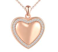 MICSAVI Herz medaillon kette silber 925 für damen mädchen kinder, Foto medaillon zum öffnen für bilder personalisierte, Herz anhänger mit zirkonia, silberkette 50cm