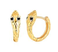 MicVivien Edelstahl Schlangen Ohrringe Creolen Hypoallergen Kleine Ohr Piercing Schmuck für Damen Herren Hoop Ohrschmuck, Innendurchmesser: 11mm