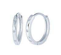 MICYUMI Damen Herren S925 Sterling Silber 12mm Creolen Ohrringe Cubic Zirkonia