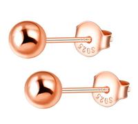 MICYUMI Damen Herren S925 Sterling Silber Ohrringe Kugel Ohrringe Runde Ohrstecker