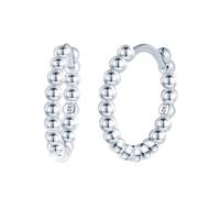 MICYUMI Herren Damen S925 Sterling Silber 12mm Creolen Einfaches Design