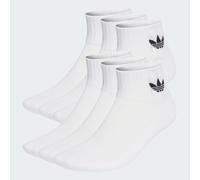 adidas Originals 6-Pack Quarter Socken - Herren, White - 34 - 36