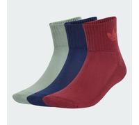 Mid Crew Socken, 3 Paar Shadow Red / Silver Green / Night Indigo 37-39