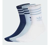 Mid Cut Crew Socken, 3 Paar Wonder Blue / Night Indigo / White 37-39