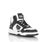 Sneaker PHILIPP PLEIN "Street", Herren, Gr. 43, Normalschaft, 0102, weiß, schwarz, Schuhe Sneaker (74501023-43) 0102, weiß, schwarz