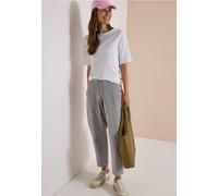 Mid Waist Barrel Leg Hose im Casual Fit