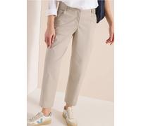 Stoffhose CECIL "Style Scarlett", Damen, Gr. 29, Länge 28, grain beige, Web, Obermaterial: 97% Baumwolle, 3% Elasthan. Futter: 100% Baumwolle, unifarben, regular fit lang, Hosen Stoffhose, im Five-Poc