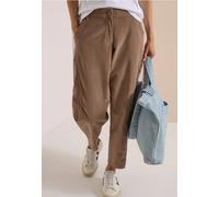 Mid Waist Barrel Leg Hose im Casual Fit
