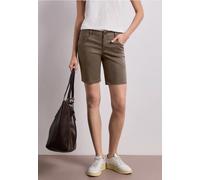 Mid Waist Bermuda in Satin-Optik