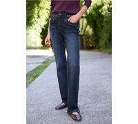 Slim-fit-Jeans STREET ONE STUDIO, Damen, Gr. 33, Länge 32, intense dunkelblau, Jeans, 72% Baumwolle, 27% Polyester, 1% Elasthan, unifarben, lang, Jeans Slim-fit-Jeans, 5-Pocket-Style (90421619-33) int