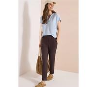 Mid Waist Slim Leg Hose im Casual Fit
