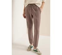 Stoffhose CECIL, Damen, Gr. XL, Länge 28, coffee taupe, Stoff, 61% Viskose, 32% Polyamid, 7% Elasthan, unifarben, comfort fit knöchelfrei, Hosen Stoffhose, Middle Waist (63295617-XL) coffee taupe